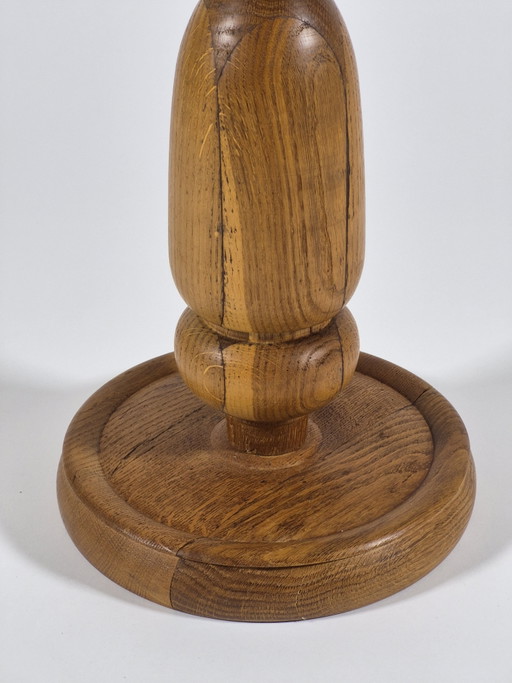 Colonna portafiori in rovere tornito, realizzata a mano negli anni '50. – decoratieve objecten, Wood (photo 2 of 10)