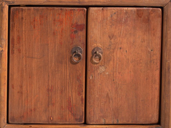 Antique Chinese low cabinet in elm wood – China, circa 1900 – Sideboard cabinet, Iron (photo 35 of 40)