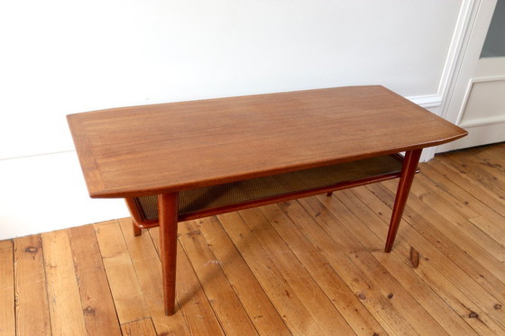 Image 1 of Scandinavian vintage teak coffee table Swiss Teak 1960