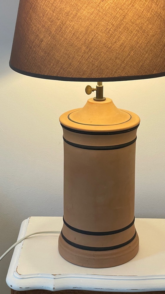 Image 1 of Vintage CHANEL-style terracotta lamp