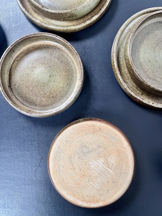 Image 1 of Pyrité steengoed servies, La Borne, 1970