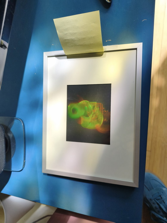 Image 1 of * Ingelijste Hologram van Microscoop met Mug *