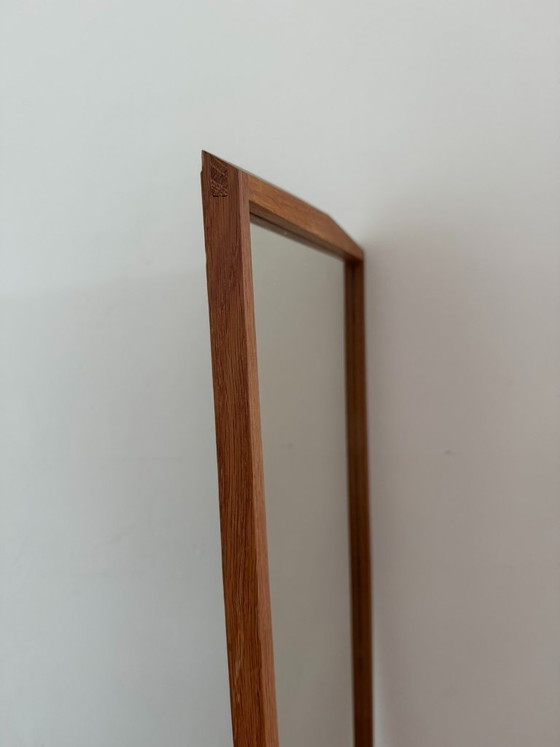 Image 1 of Miroir vintage danois Jansen Spelje en teck - Miroir du milieu du siècle