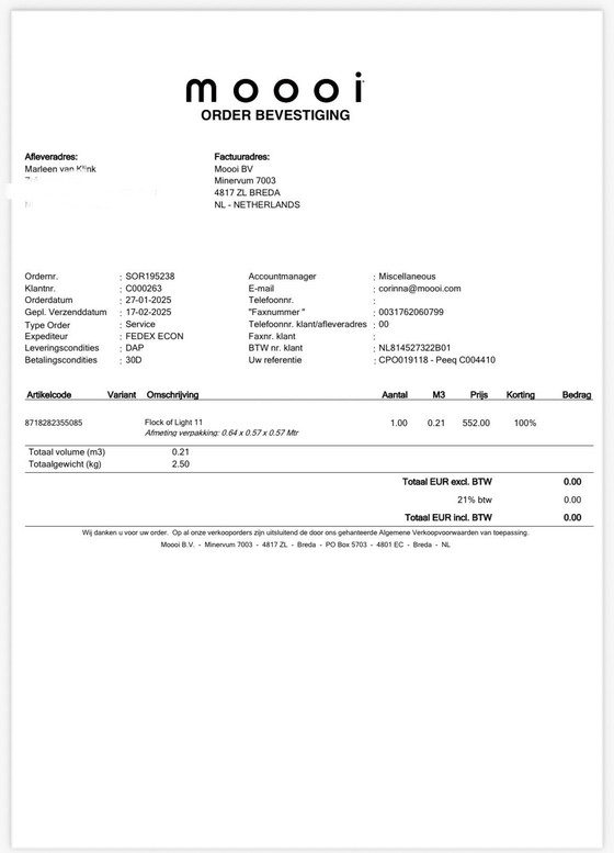 Image 1 of Lampe Moooi, Flock of Light-11, neuve dans sa boîte d'origine scellée