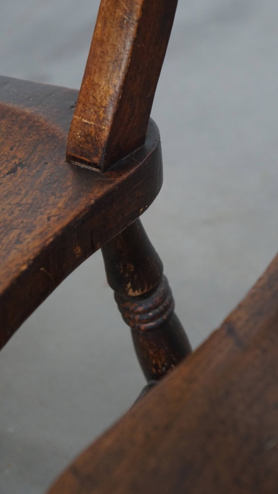 Image 1 of 8 x Antique English Oxford dining/kitchen chair