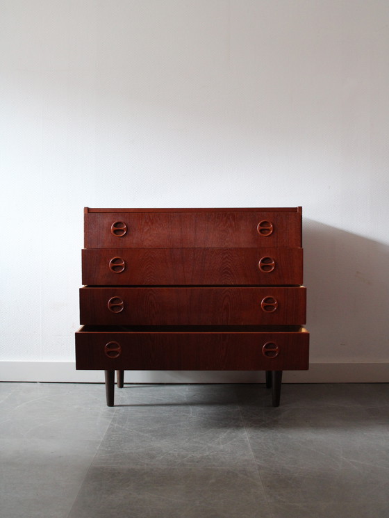 Image 1 of Vintage Deense ladekast in teak