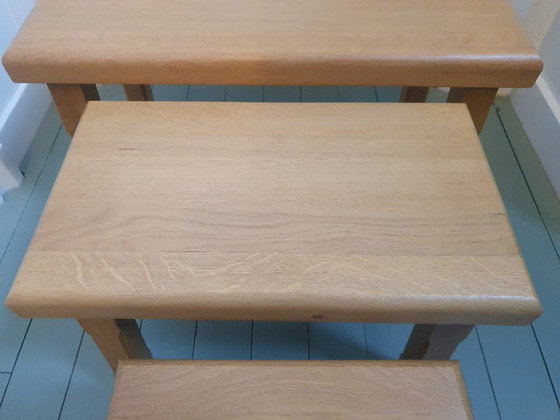 Image 1 of Mimi set di tre tavolini laterali vintage (presumibilmente danesi)