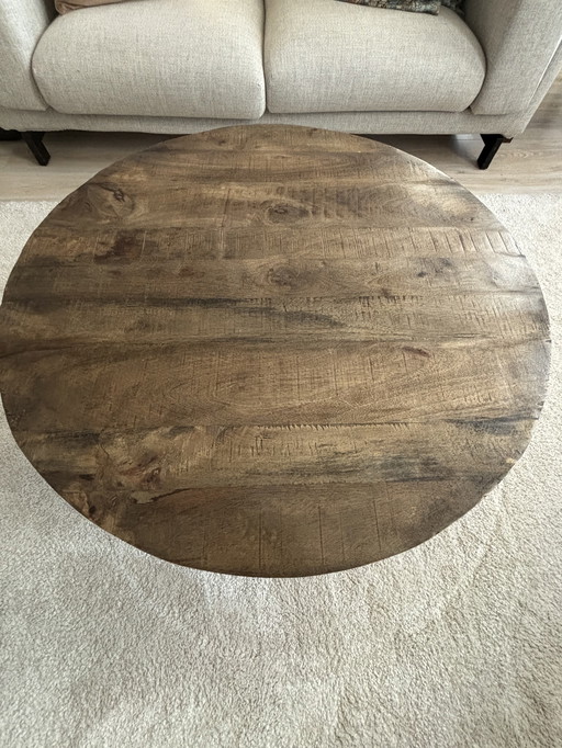  Industriële salontafel d93, h45