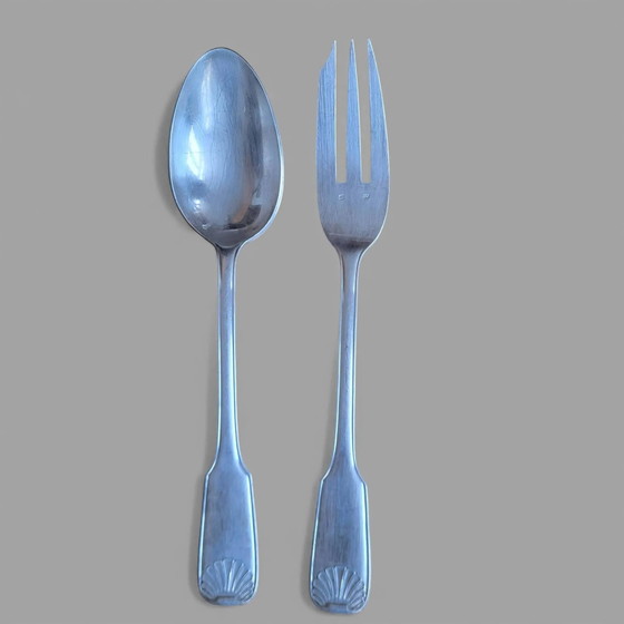 Silver-plated metal serving cutlery – Cutlery Sets (photo 8 of 8)