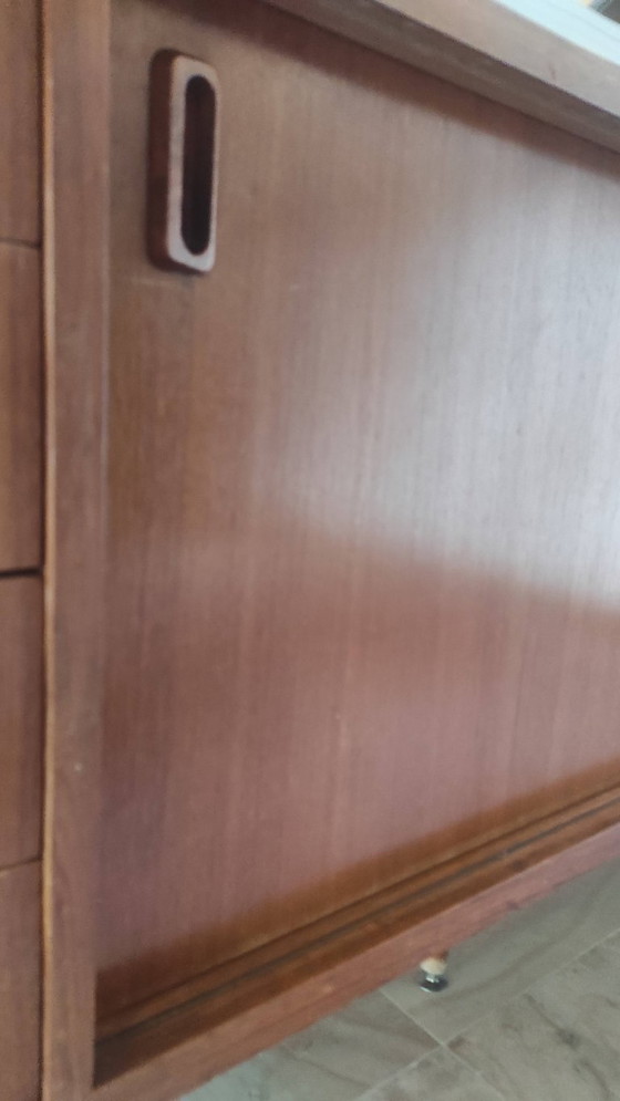 Large sideboard, mid-century by Alfred Hendrickx – Ceramic, Metal (photo 5 of 6)
