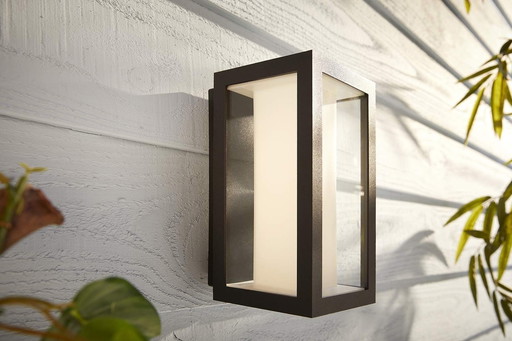 Philips Hue White & Color Ambiance Applique murale extérieurs IMPRESS, Kit de base à intensité variable jusqu'à 16 millions de c
