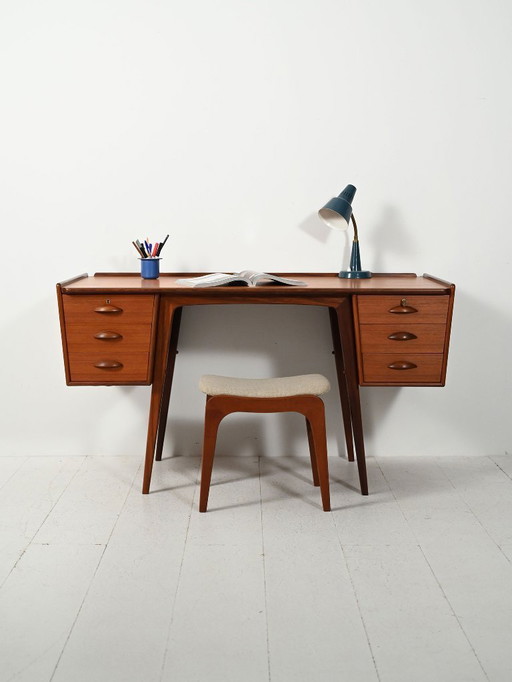 “PL Uddebo” teak desk by Svante Skogh