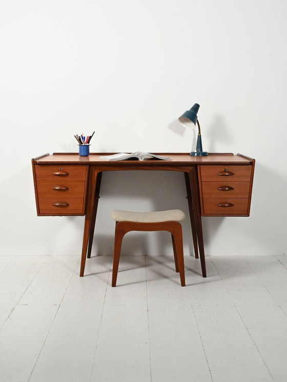 Image 1 of “PL Uddebo” teak desk by Svante Skogh