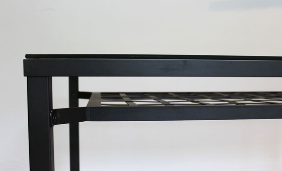 Image 1 of Glass and black metal table – simple and contemporary design