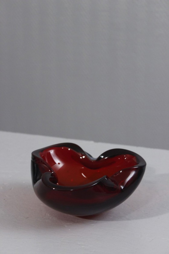 Image 1 of Vintage Murano glazen zaklepel, Toso Barovier-stijl, Italië, jaren 70