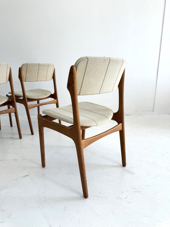 6 chaises de salle à manger vintage, modèle n° 49, Erik Buch ‘70 – Wood, Textile (photo 11 of 15)