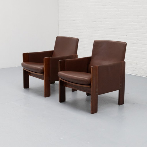 Set di 2 poltrone Cassina 917 Scarpa anni '60