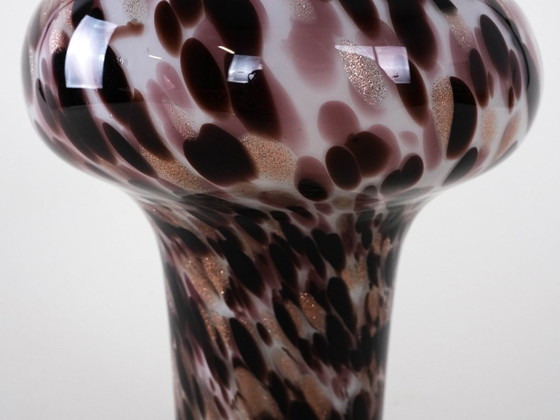 Image 1 of Glass leopard print vase, Italian design, 1970s, made in Italy