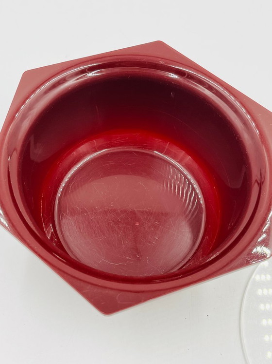 Image 1 of Set of 8 vintage Dupont Belgium hexagonal pots