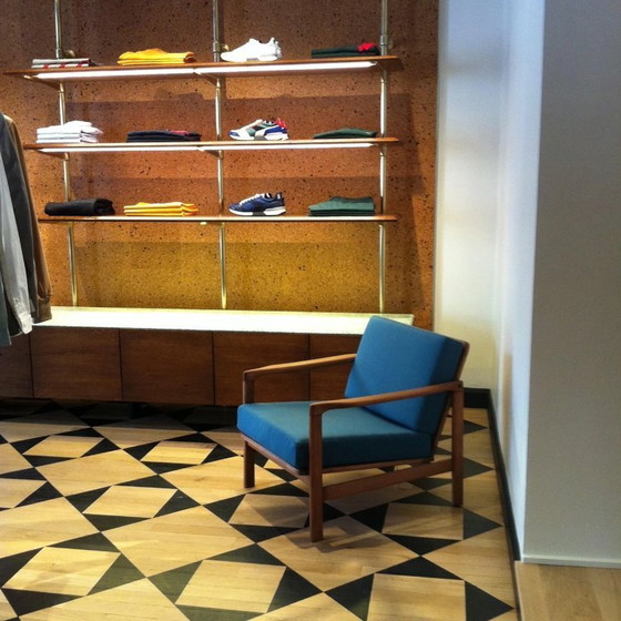 Image 1 of Blauwe BZ fauteuil