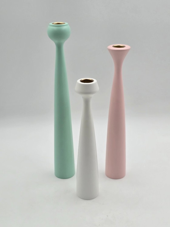 Image 1 of  Set of 3 candlesticks, Anders Nørgaard for Applicata