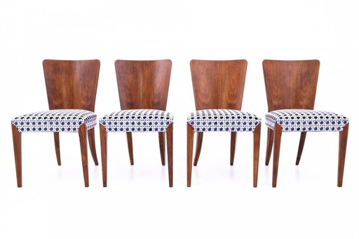 Table et chaises conçues par J. Halabal dans les années 1930, Tchécoslovaquie.