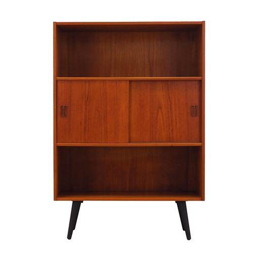 Bibliothèque en teck, design danois, années 1970, Designer : Niels J. Thorsø
