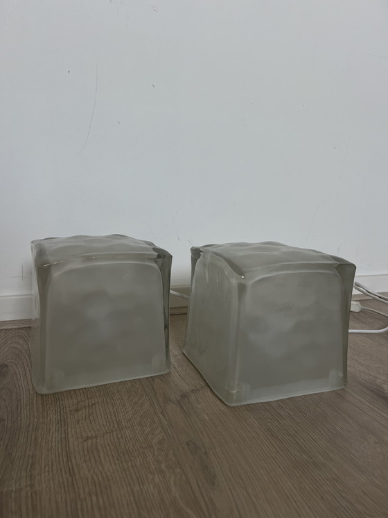 Image 1 of Lampada da tavolo IKEA Vintage Iviken 90s Ice Cube