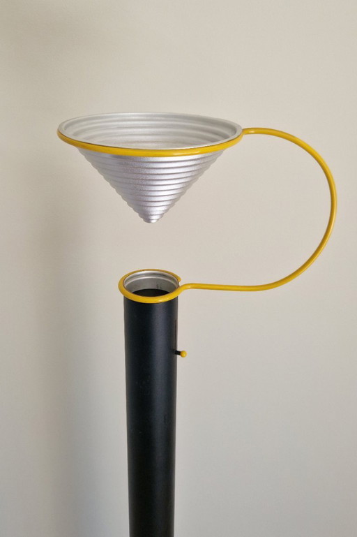 Unique vintage floor lamp, Lamiprogetti Eleusi, Italy, postmodern design, 1980s
