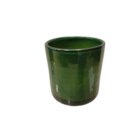 Image 1 of Vintage emerald green centerpiece, Italy 1990s