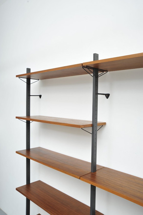 Image 1 of Walnut shelving system by Pira (1960s)
