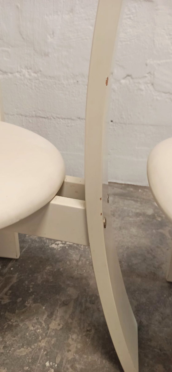 Image 1 of 4 x Vico Magistretti for Poggi Golem dining chairs