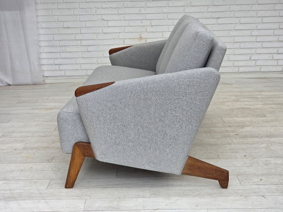 Image 1 of 1960s, Danish design by Arne Hovmand-Olsen, 3-seater sofa model 490, reupholstered.