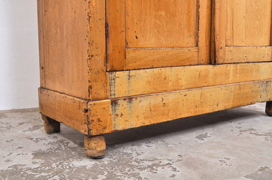 Image 1 of Antiker Mädchenschrank aus Kiefernholz, um 1880