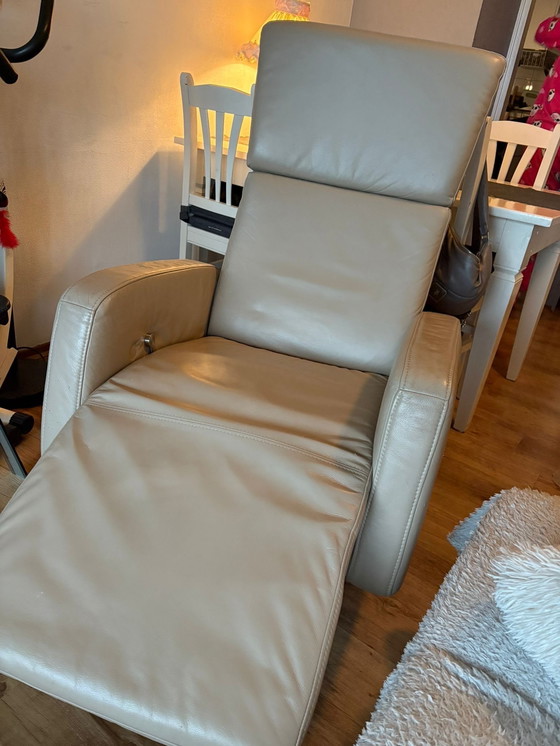 Image 1 of 2 poltrone reclinabili in pelle di Schilling "Movie Star" (modello 1257577/1) - 2017, beige