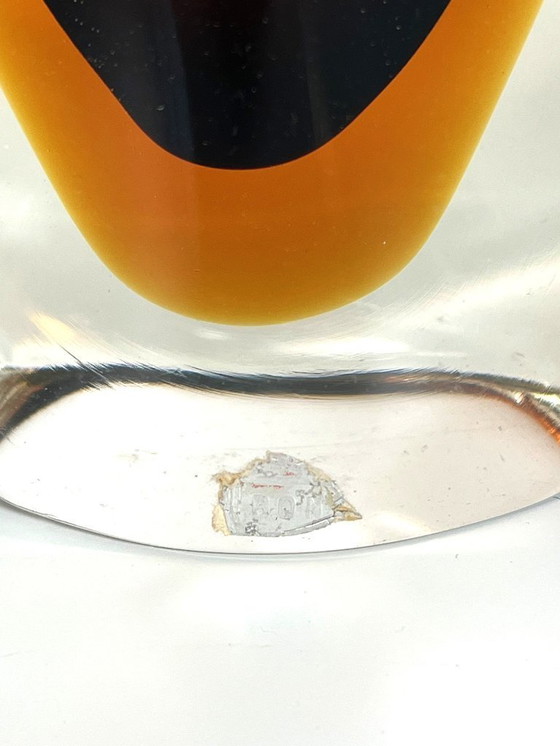 Image 1 of Gran jarrón Sommerso de cristal de Murano de Flavio Poli para Seguso Italia, años 60.