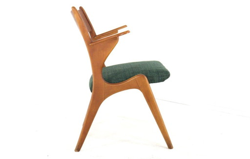 Set van 4 vintage eetkamerstoelen stoelen midcentury
