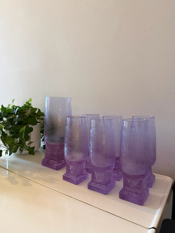 Bicchieri vintage in vetro alessandrite per barware italiano – Bicchieri e caraffe (photo 3 of 8)