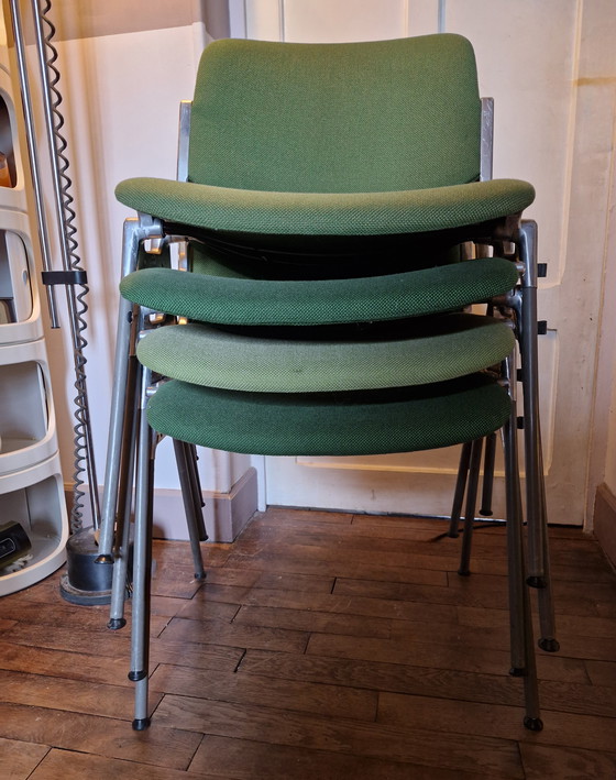 Image 1 of 🍏 series of 6 DSC 106 Chairs Giancarlo Piretti / Anonima Castelli, 1965, 70 Stamped