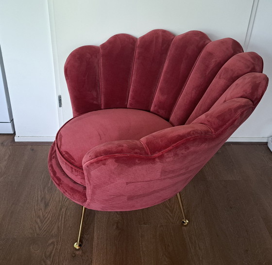 Image 1 of Sillón de terciopelo Eichholtz Trapezium