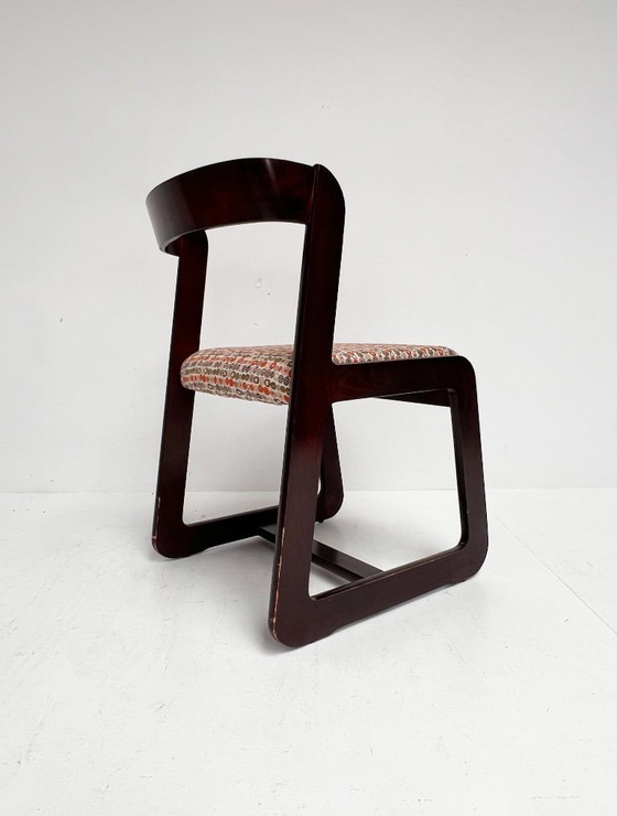 Image 1 of Set di 4 sedie Willy Rizzo rivestite, anni '60