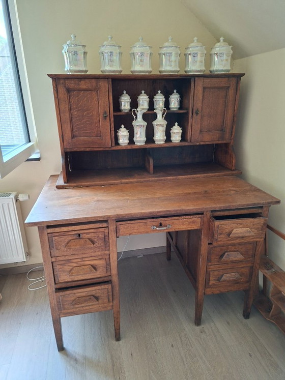 Scrivania antica in legno con prolunga – Scrivanie, Wood (photo 4 of 5)