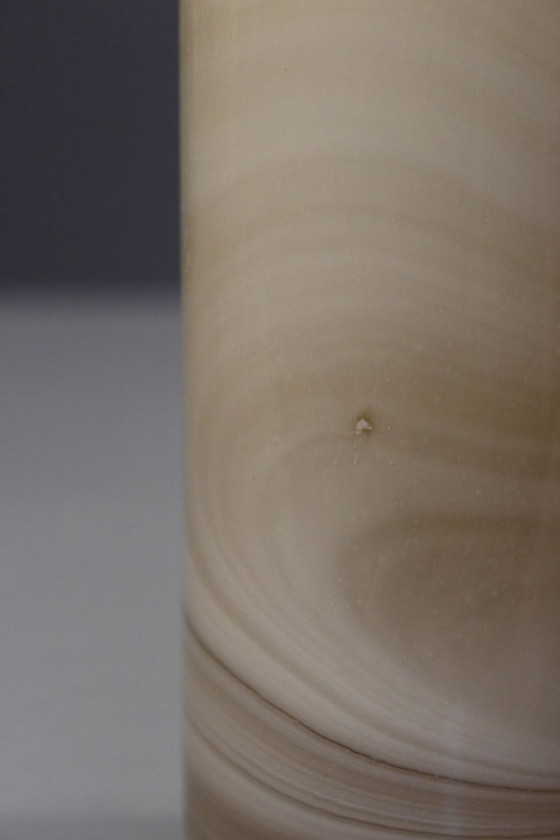 Image 1 of Roller vase alabaster style Maure Vieil Bob Le Bleis Mandelieu 1970s