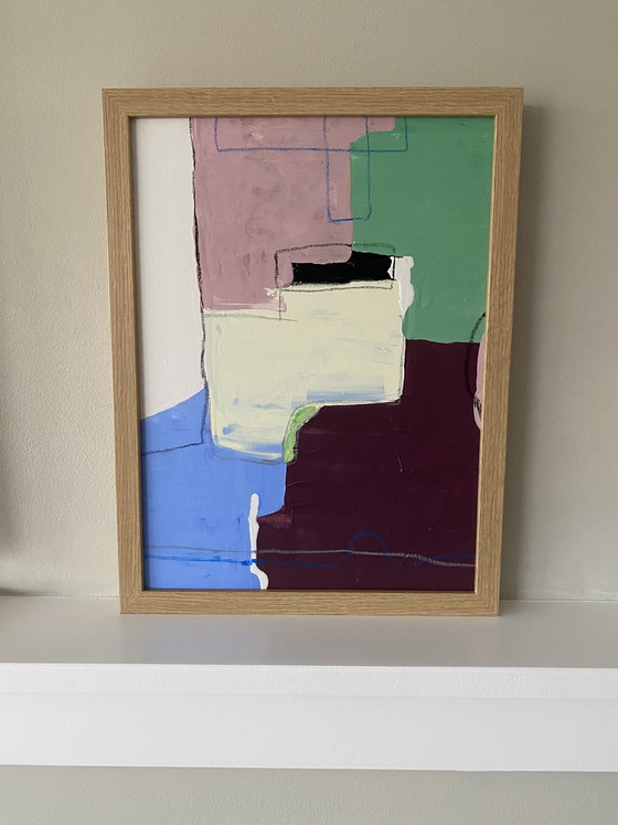 Image 1 of Abstract painting 30x40 including frame