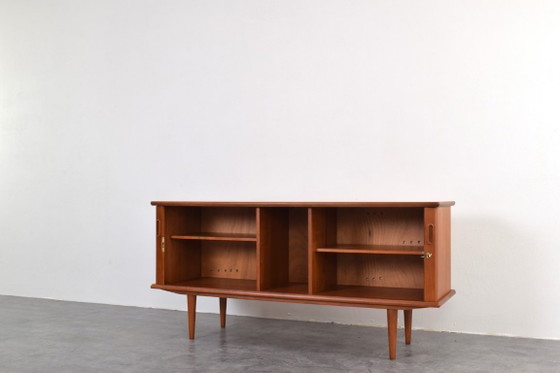 Image 1 of Mid-Century Danish Teak Tambour Sideboard, 1960s
