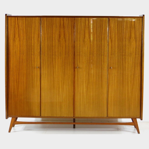 Large vintage mid - Century 4-door closet, 1960s