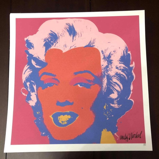 1990s After Andy Warhol "Marilyn Monroe" Lithograph – lithos zeefdrukken, Paper