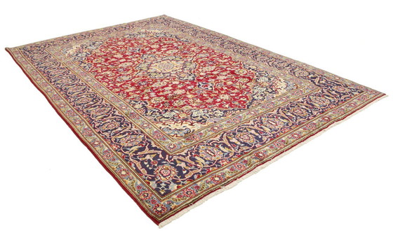 Image 1 of Original Perserteppich Keschan,Kashan Rot 348 x 240 cm Top Zustand Klassik Alt