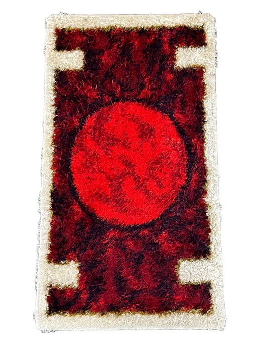 60s 70s runner Carpet Rug Space Age by Hojer Eksport Denmark Design