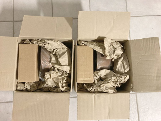 Image 1 of NEW 2x wall fixture 1x ceiling fixture copper opal glass BOOM